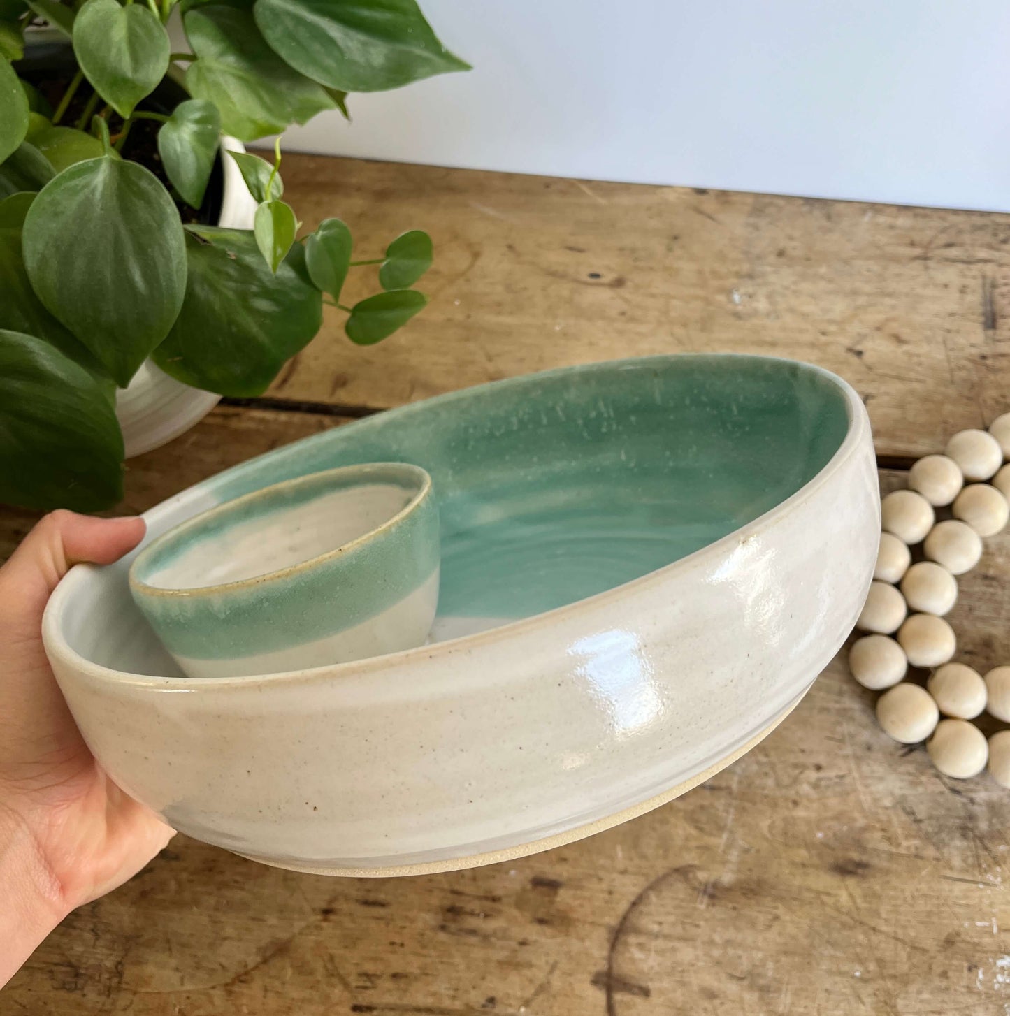 Chip And Dip Bowl | Large | White