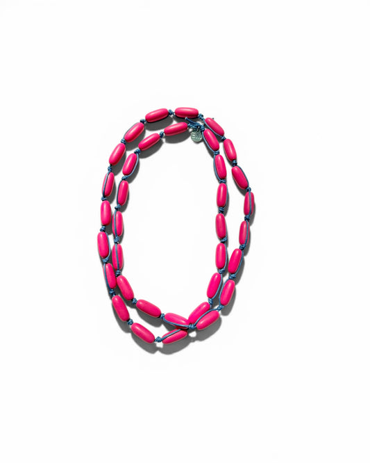 Color Pop Bead Necklace | Mini Strawberry Sangria