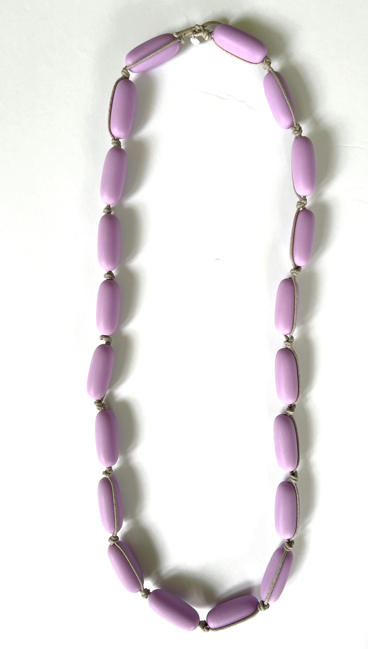 Color Pop Bead Necklace | Lavender French