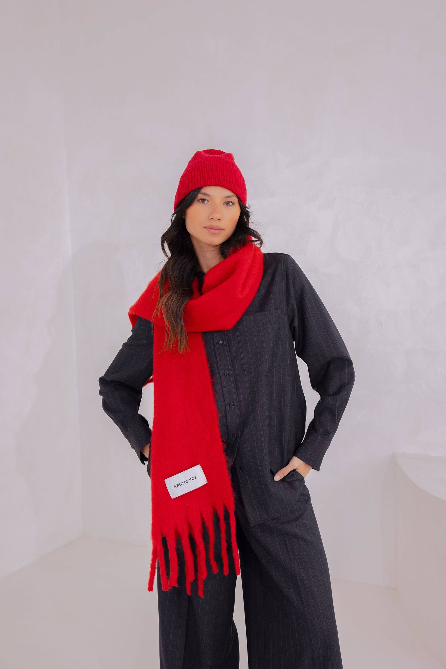 Ultra Soft Recycled Scarf | Crimson Red