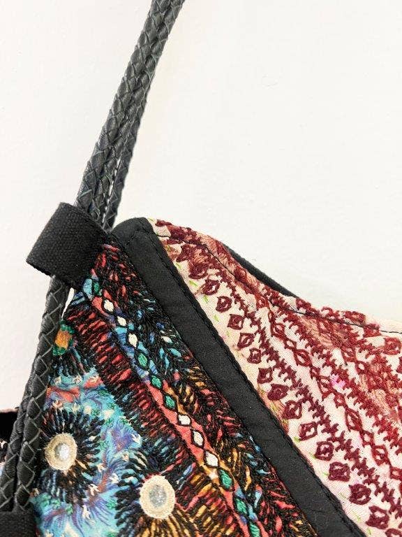 Embroidered & Embellished Boho Handbag