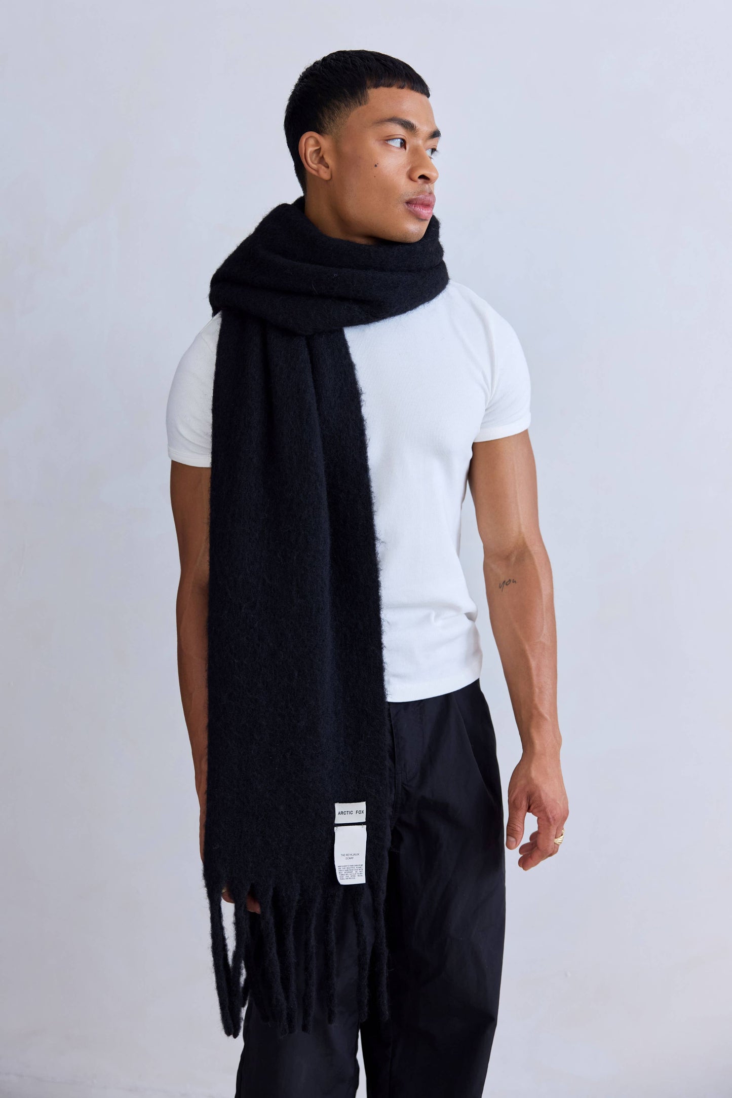 Ultra Soft Recycled Scarf | Black