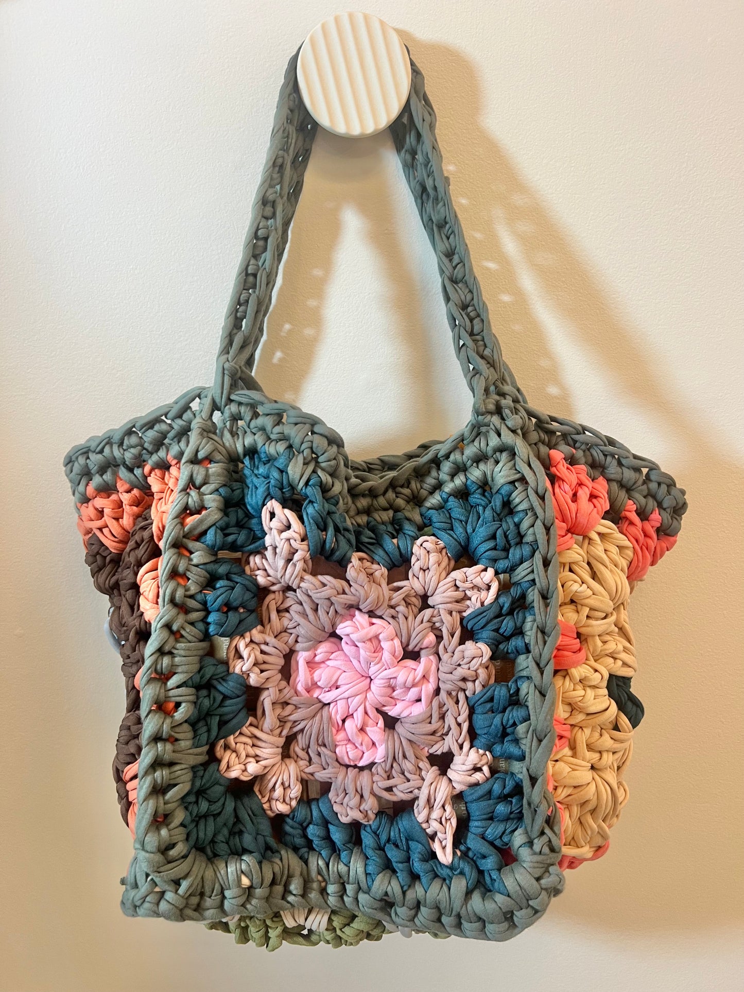 Handmade Granny Square Tote