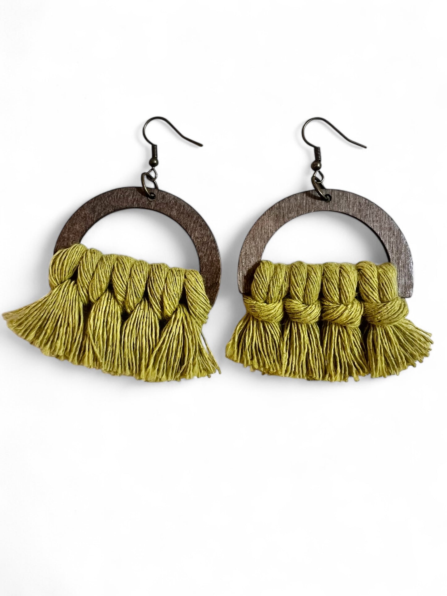 Earrings | Half Moon | Chartreuse