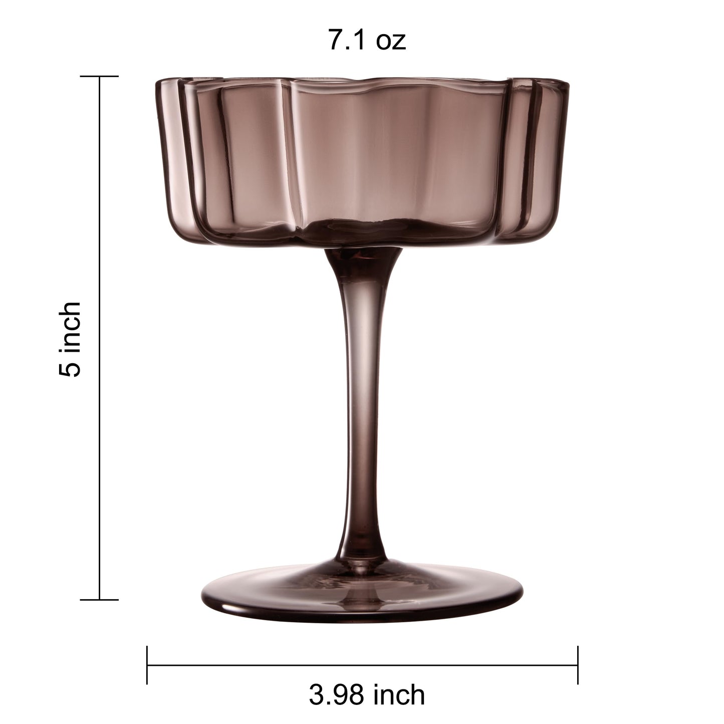 Wavy Coupe Glasses