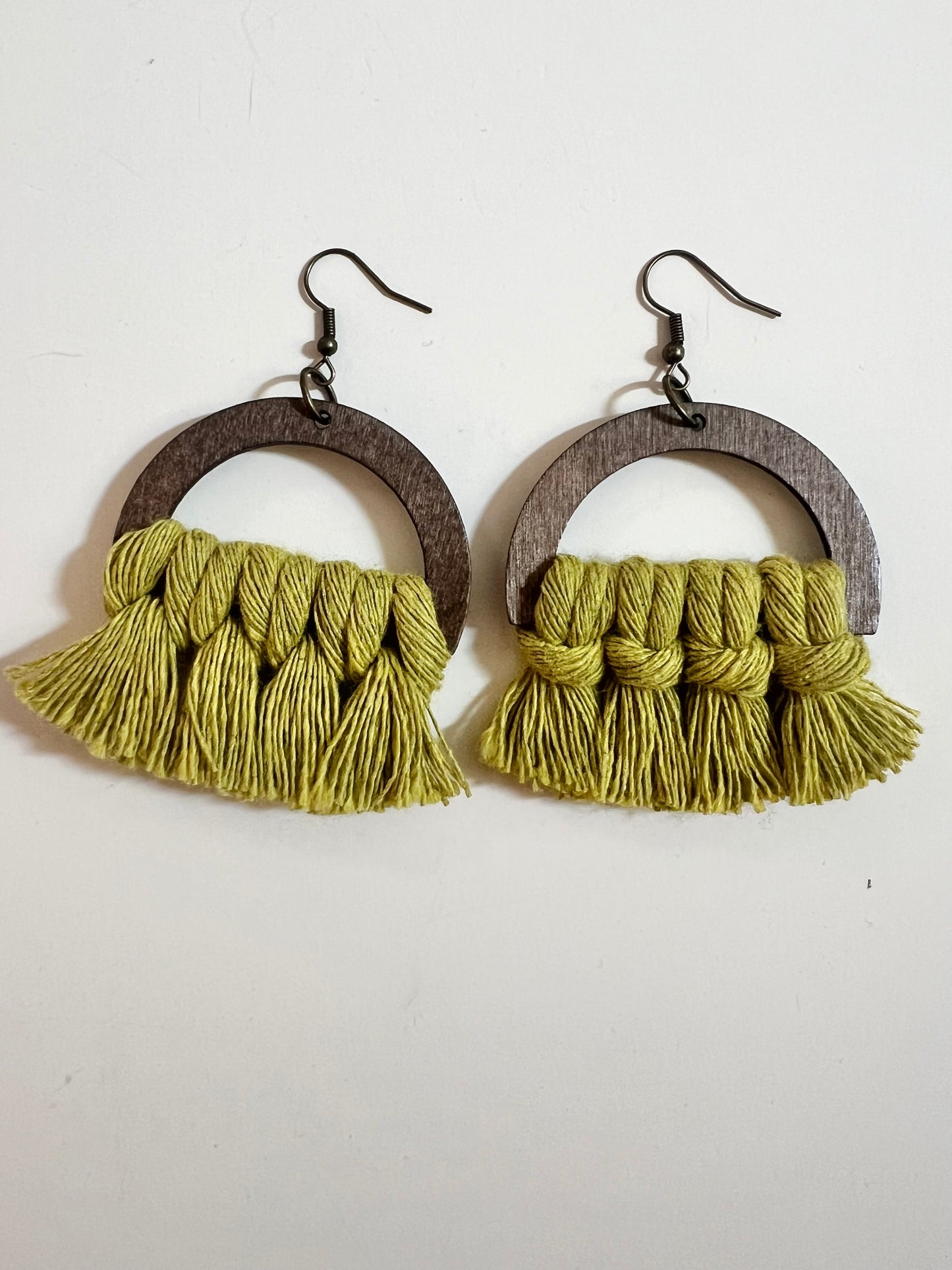 Earrings | Half Moon | Chartreuse