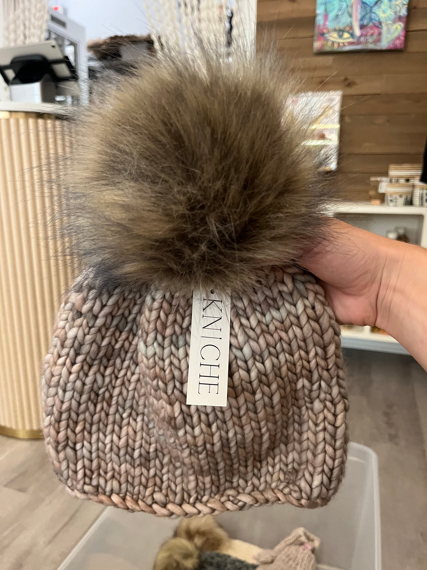 The Hanover | Ombre Hat w Pom | Grain