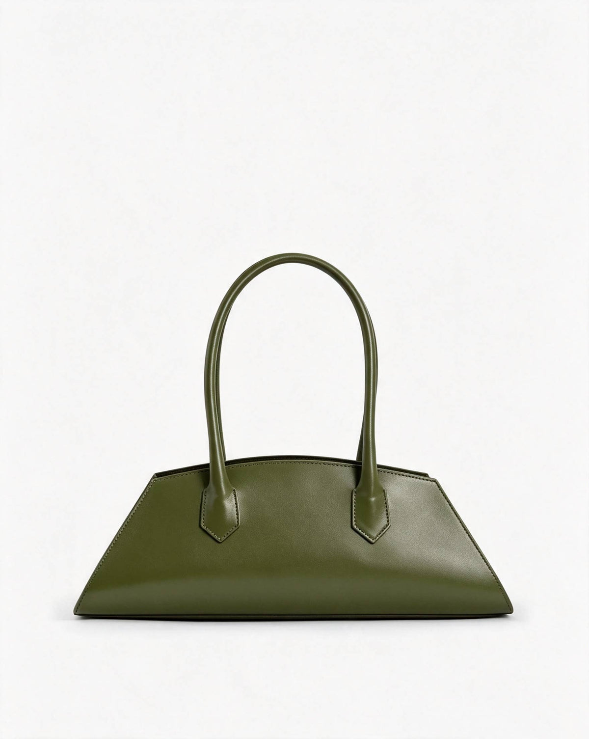 Italian Leather Baguette Bag
