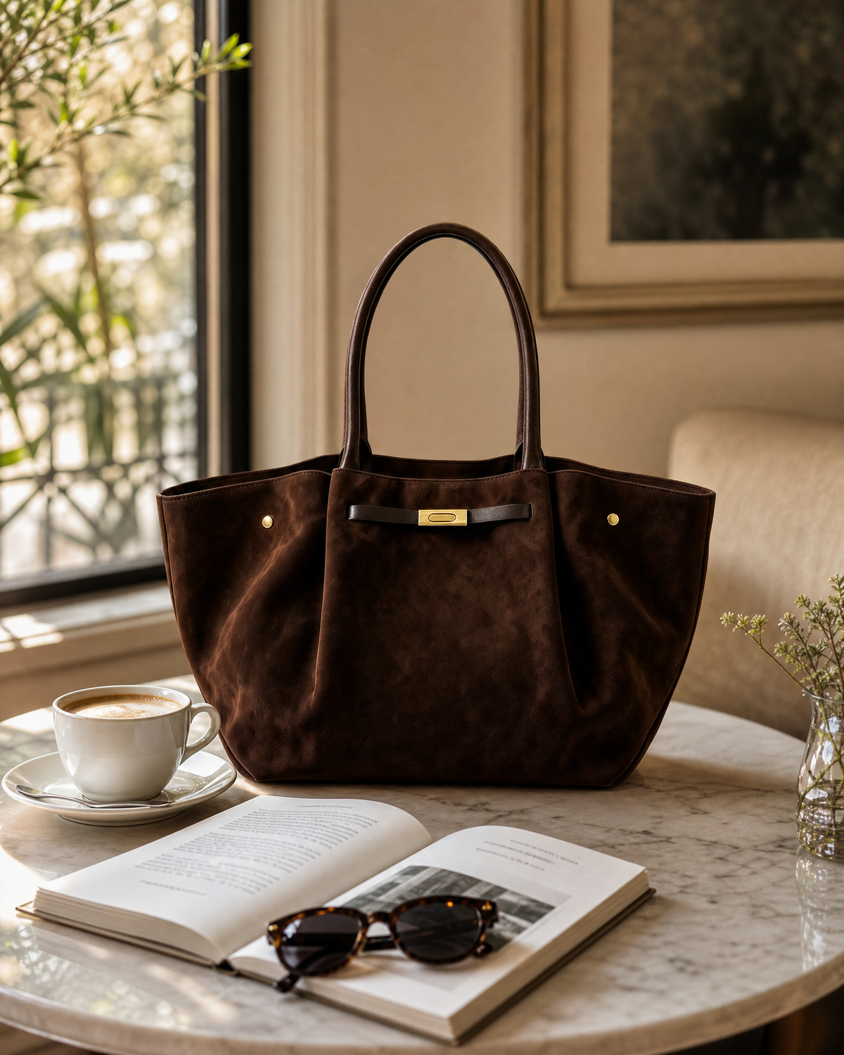 Italian Suede Handbag