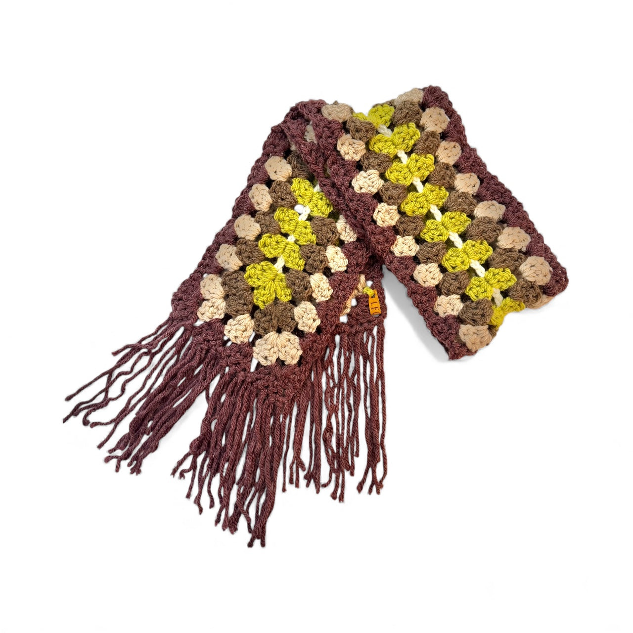 Handmade Crochet Swirl Granny Scarf