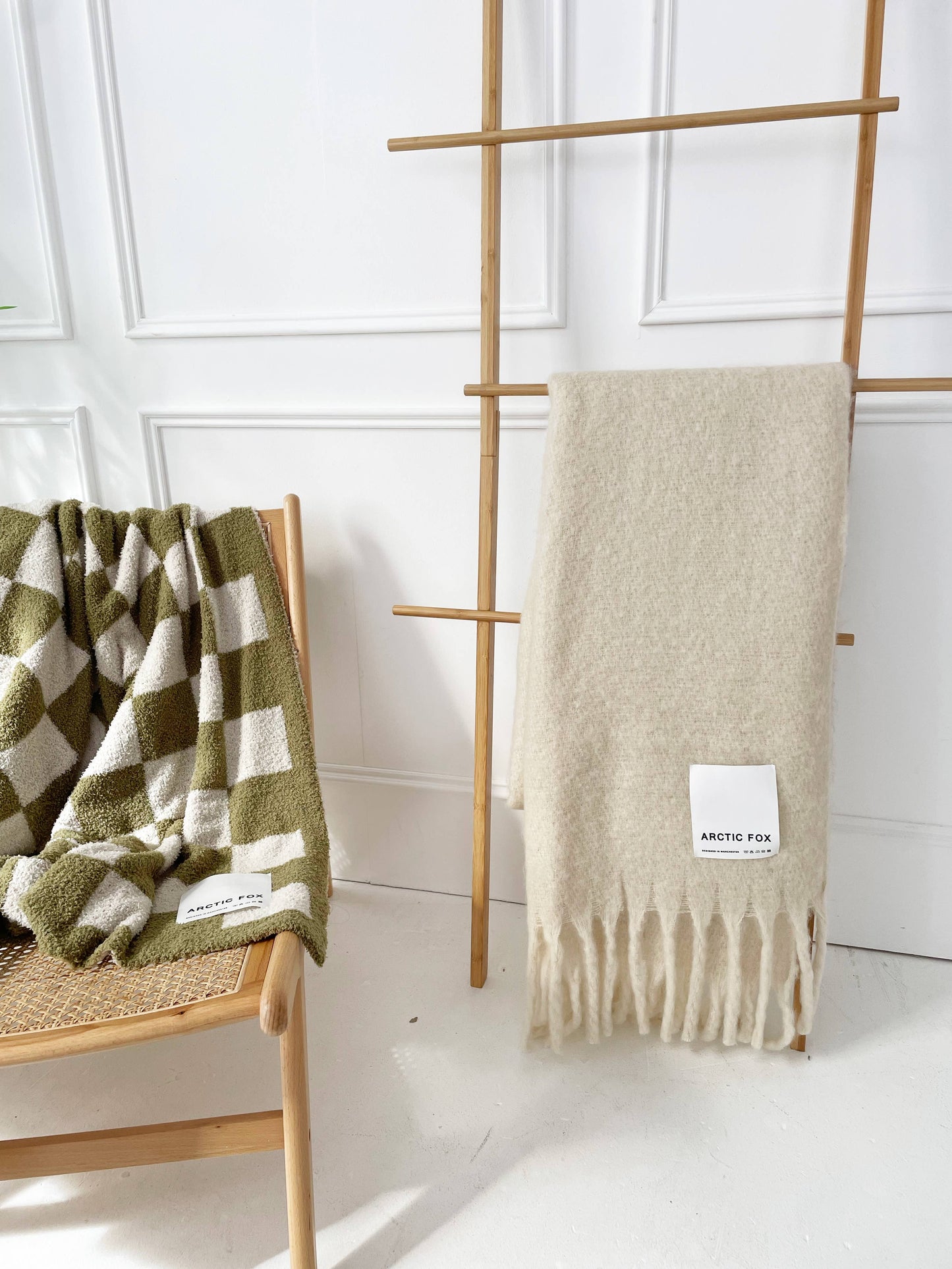 100% Recycled Throw | Pebble Beige