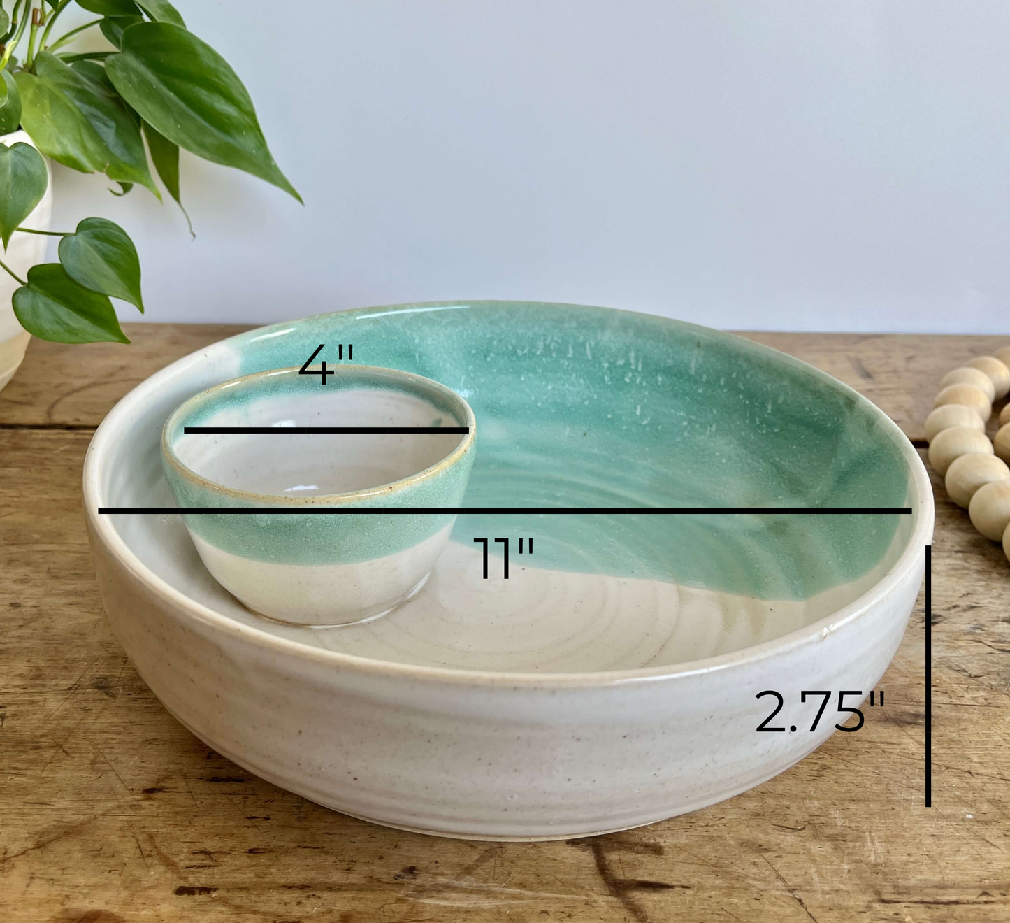 Chip And Dip Bowl | Large | White