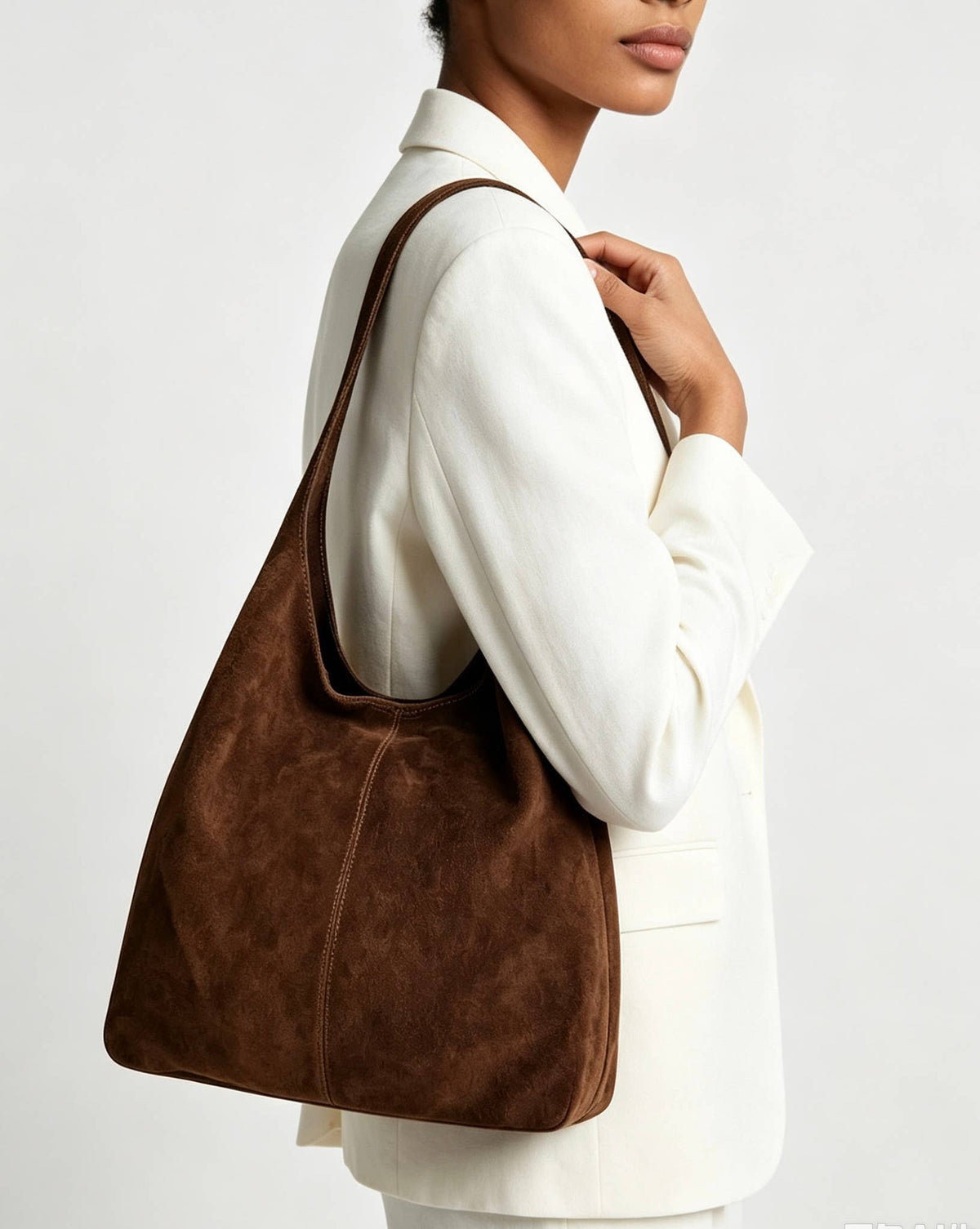 Italian Suede Hobo Bag