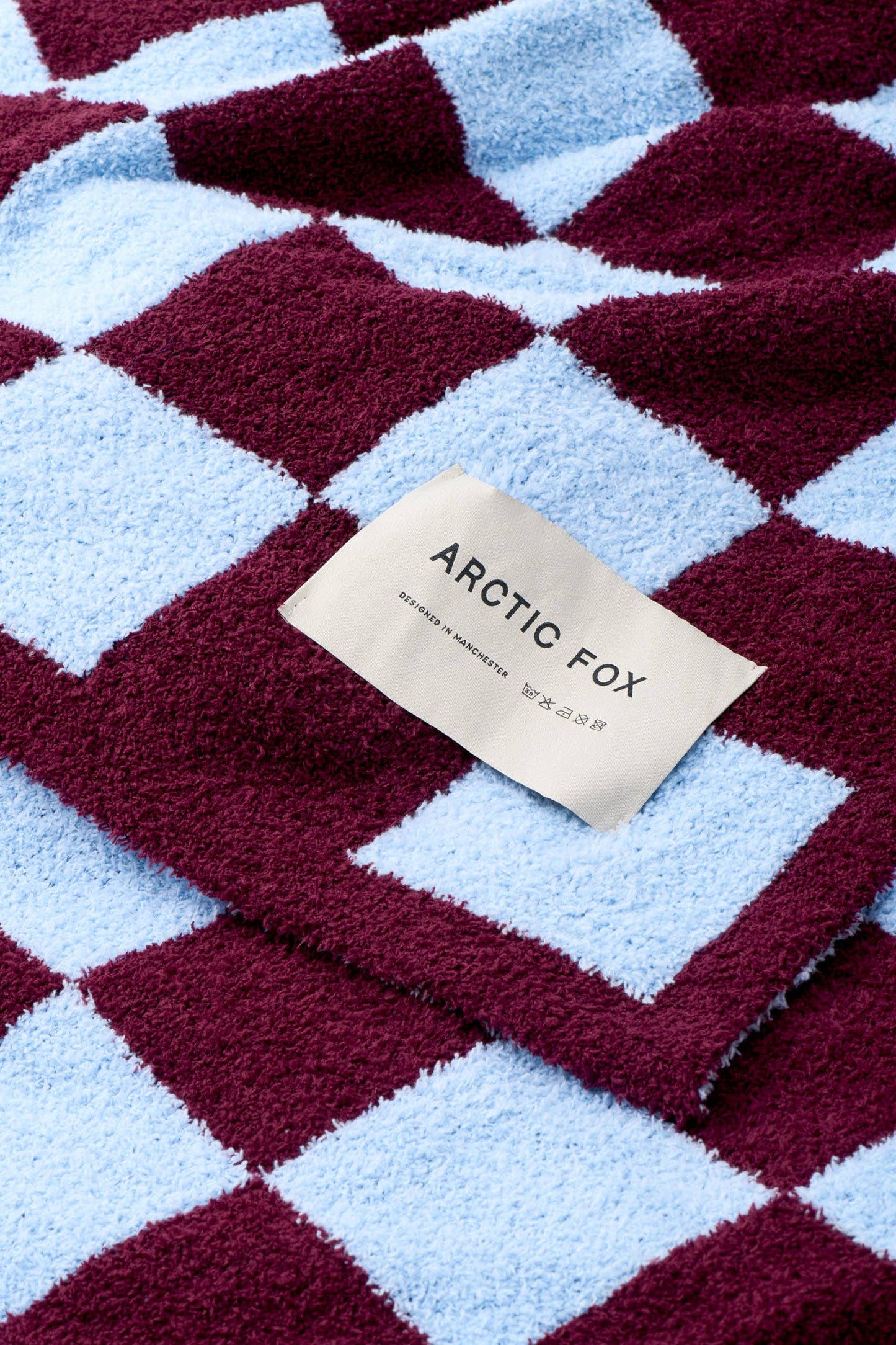 100% Recycled Throw | Blue Check