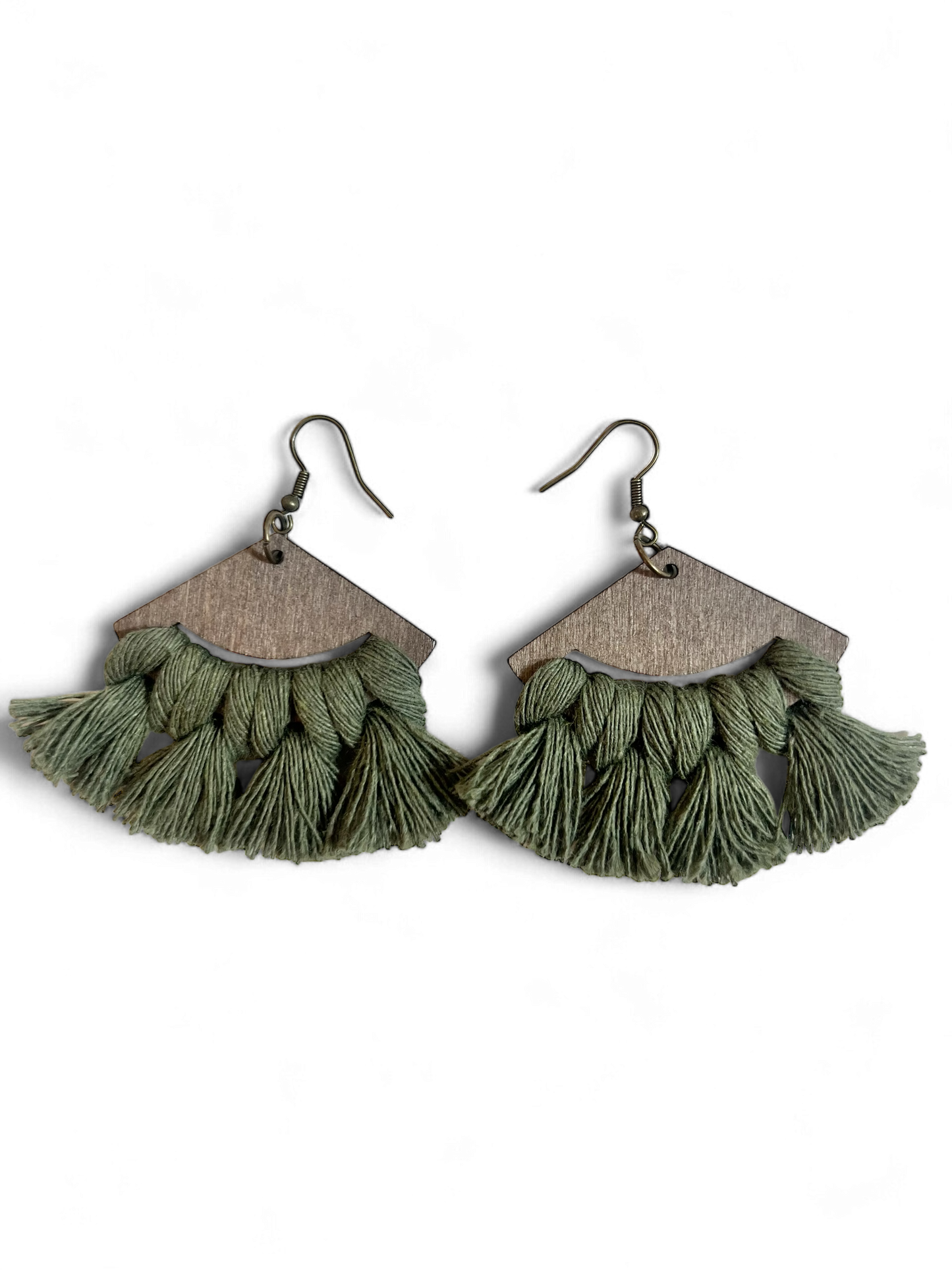 Earrings | Tricurve | Olive