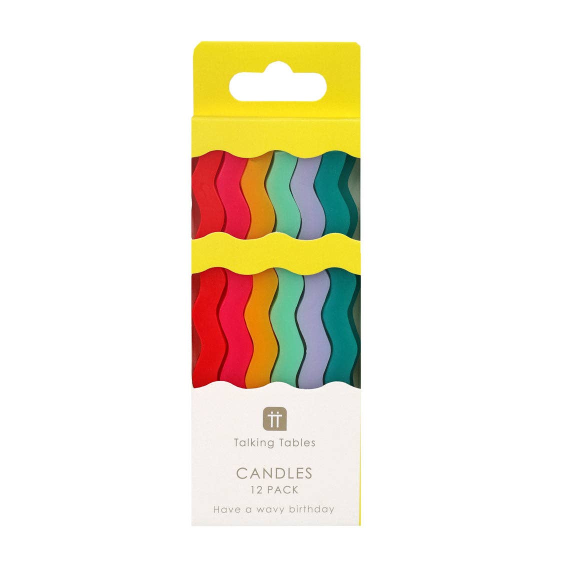 Colorful Wavy Tall Birthday Candle