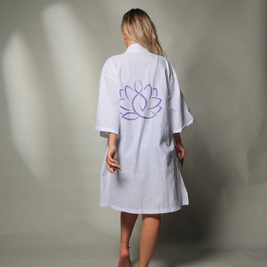 Kimono Robe | Lotus Flower