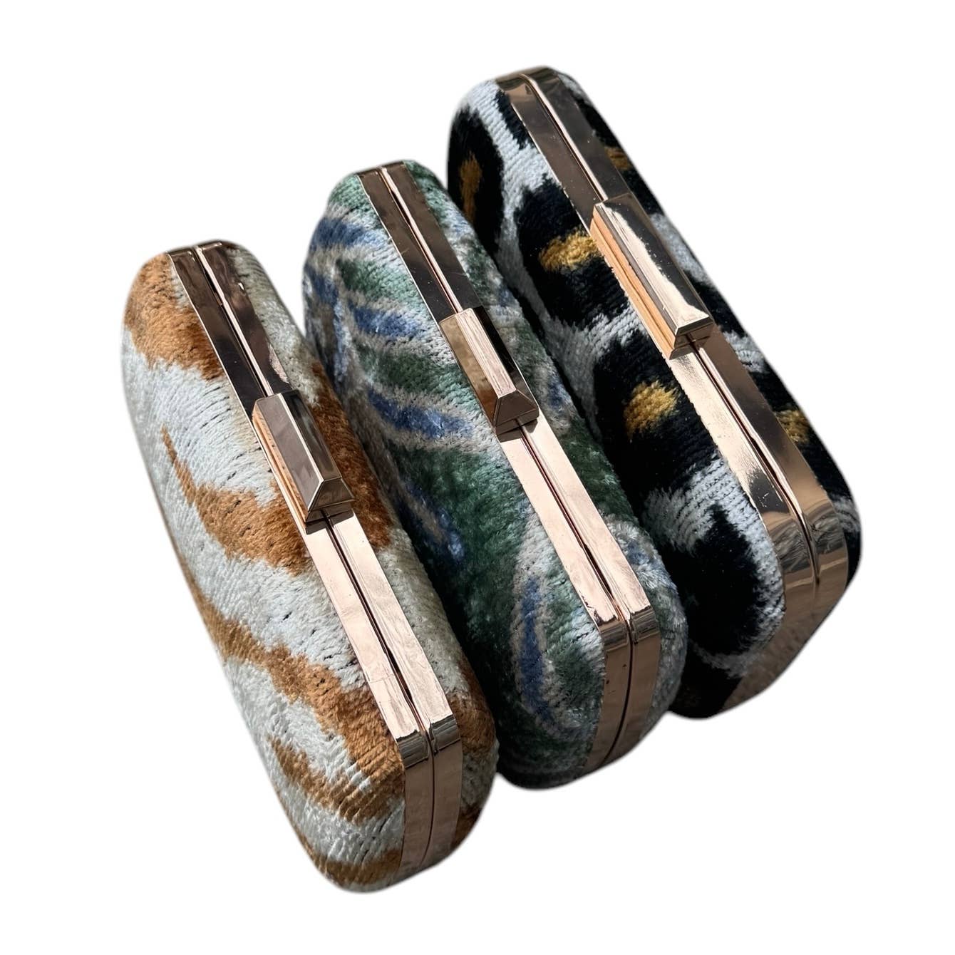 Silk Velvet Box Clutch