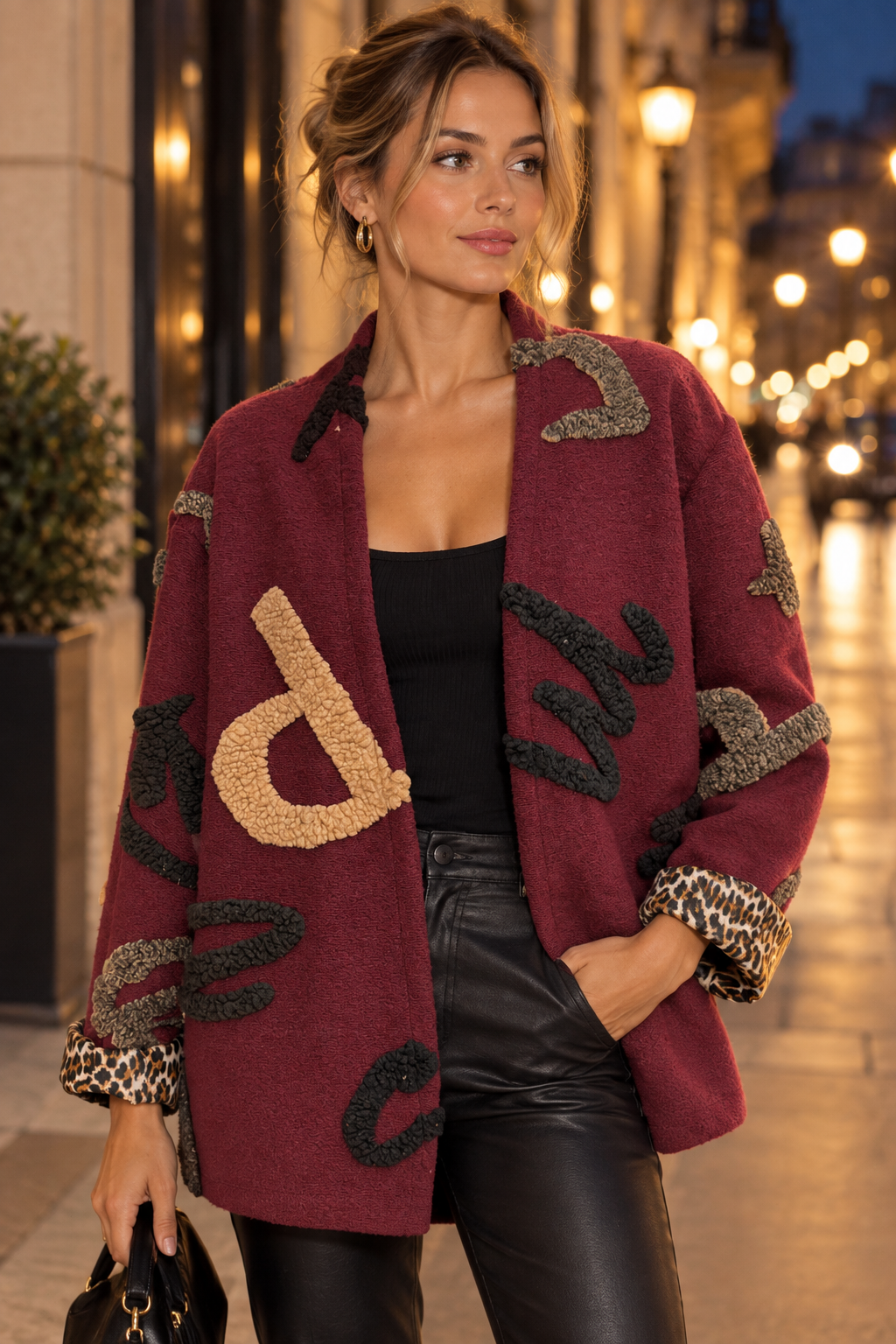 Textured Appliqué Jacket