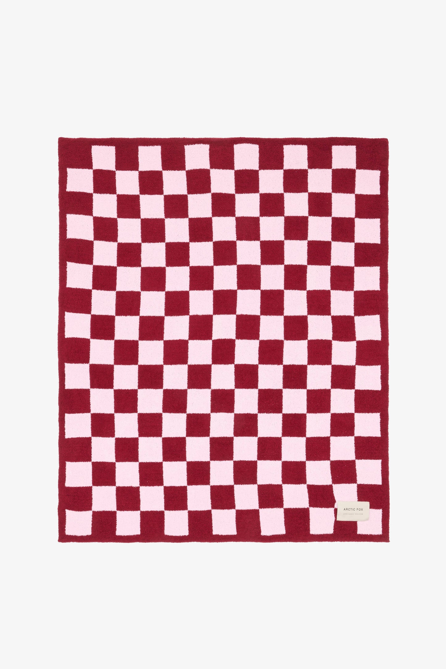100% Recycled Throw|  Pink Check