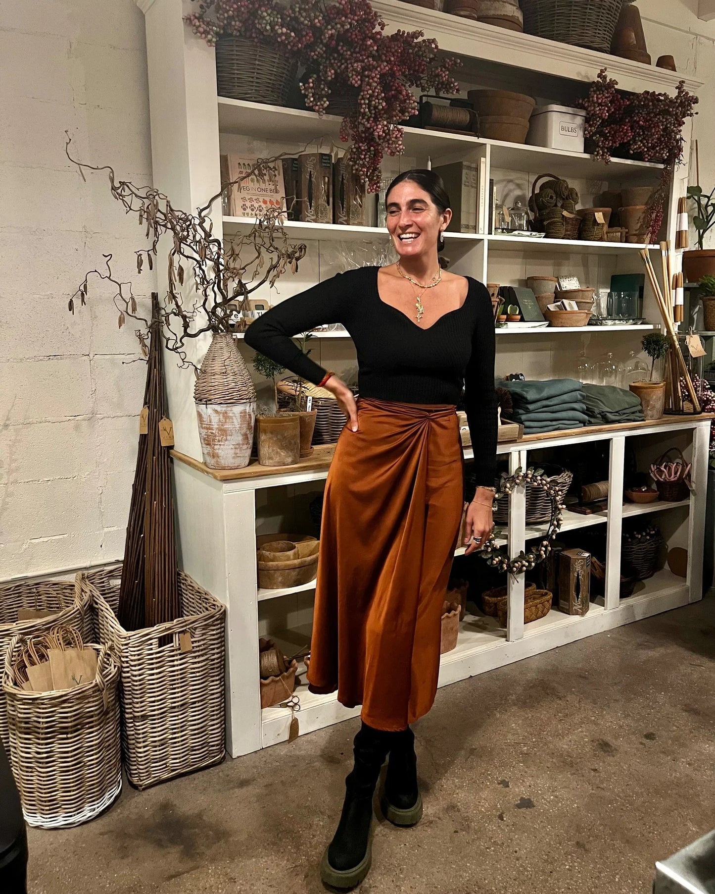 Ulu Wrap Skirt | Siena Satin