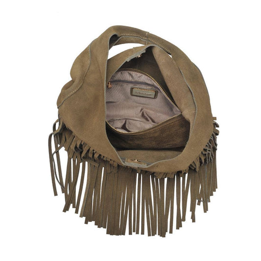 Bohemian Fringe Handbag | Olive