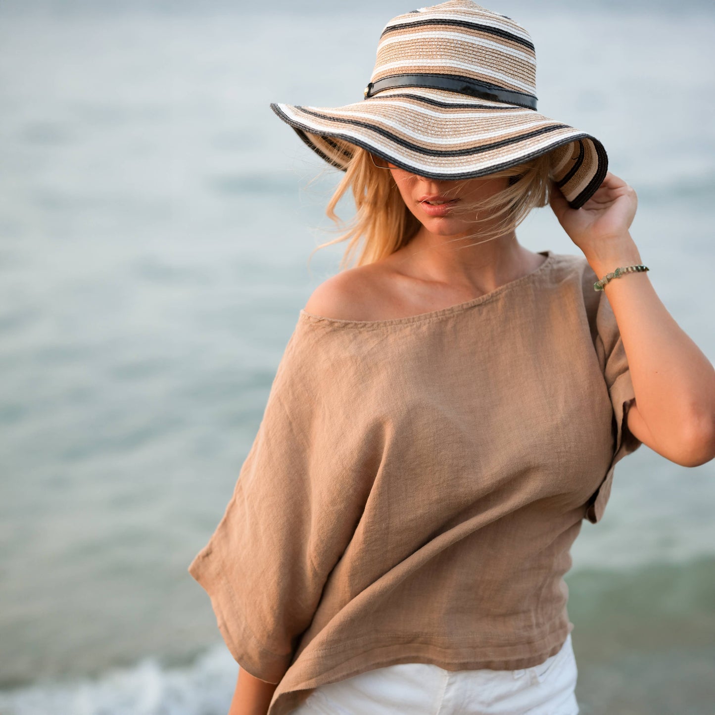 Linen Top | Brown