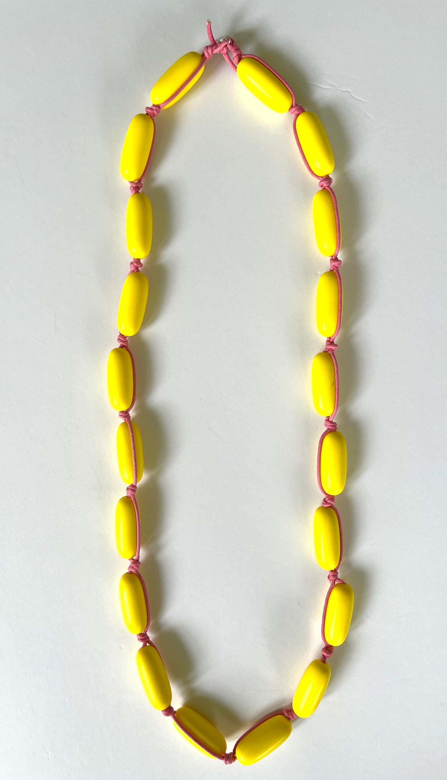 Color Pop Bead Necklace | Lemon Drop