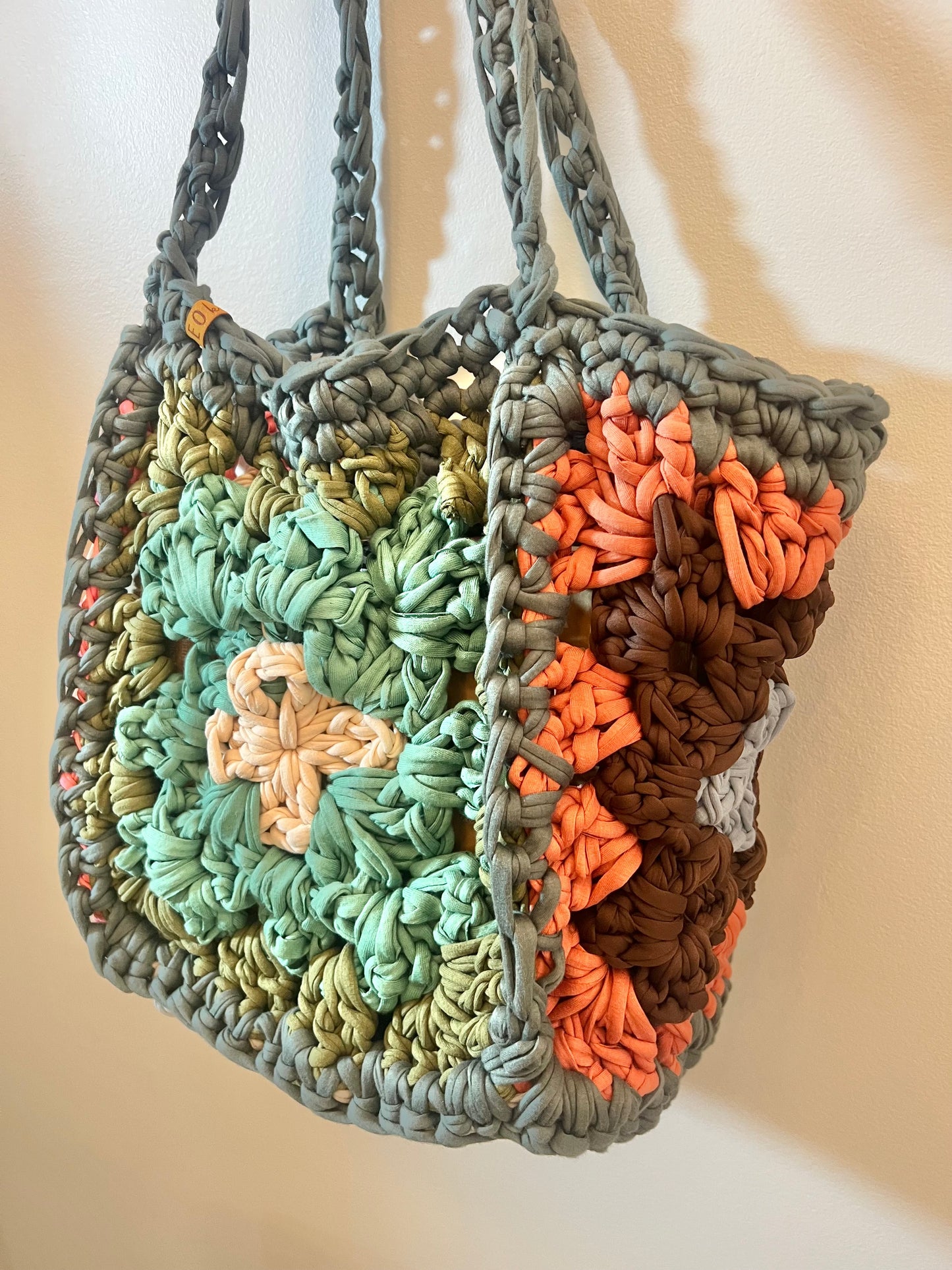 Handmade Granny Square Tote