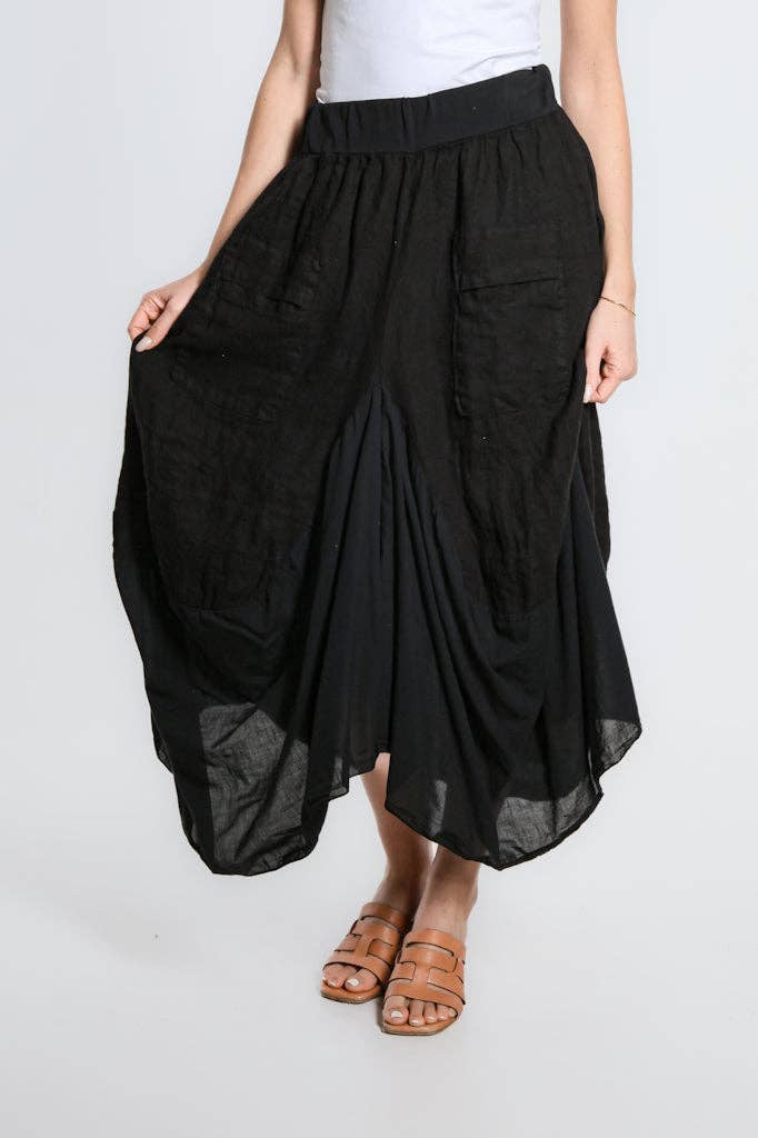 Bunched Pocket Skirt | Espresso