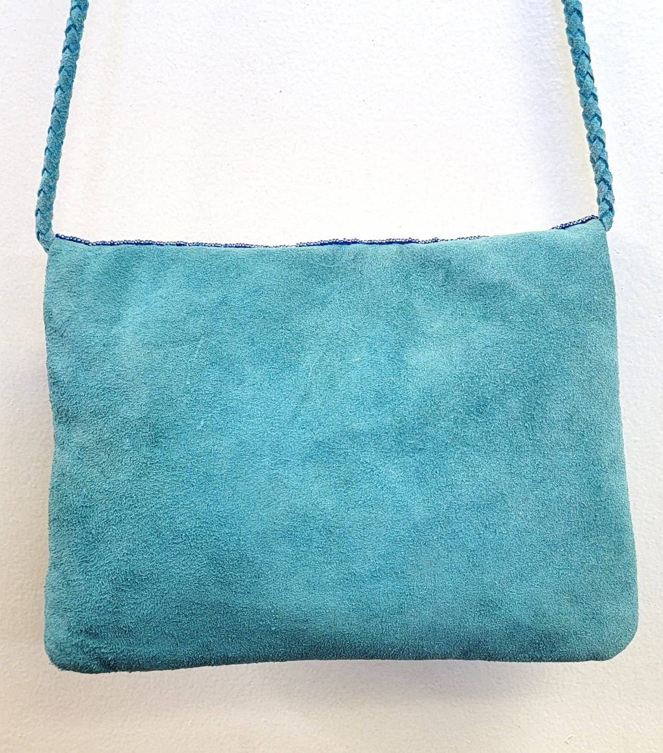 Boho Leather Crossbody Clutch Bag