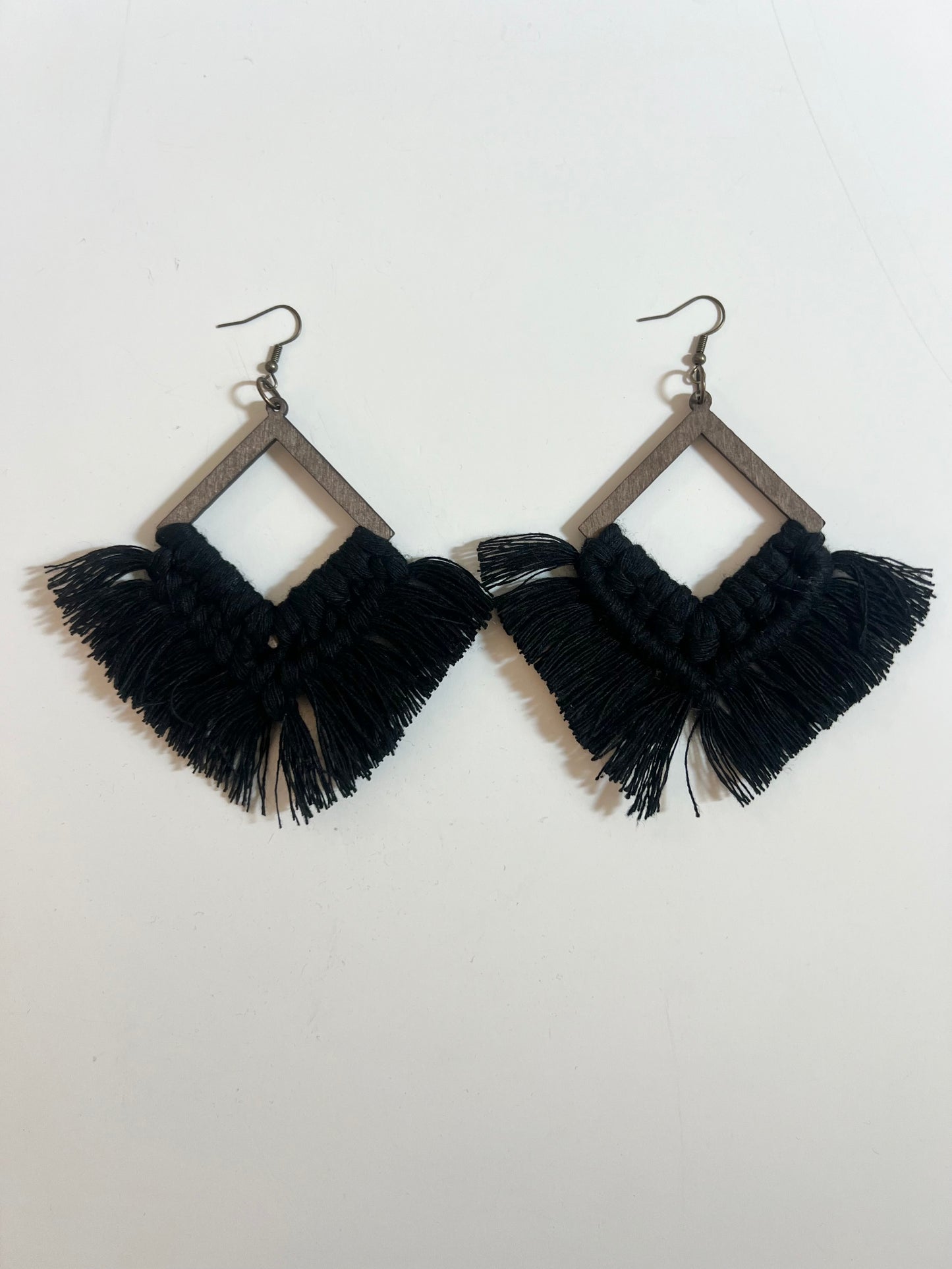 Earrings | Diamond Fringe | Black