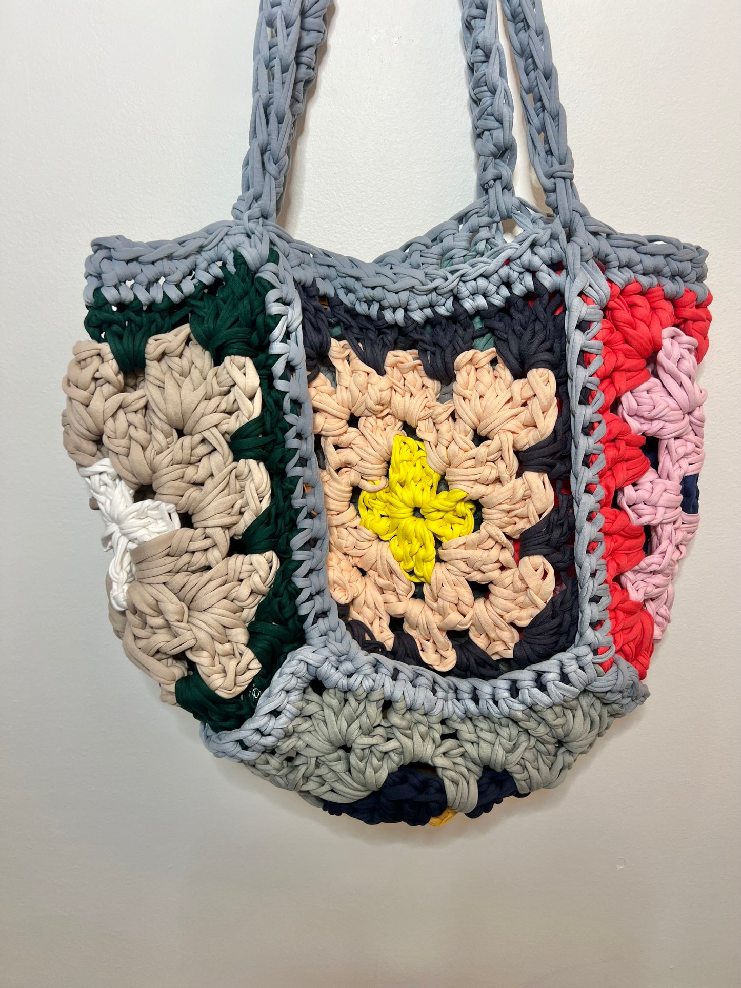 Handmade Granny Square Tote