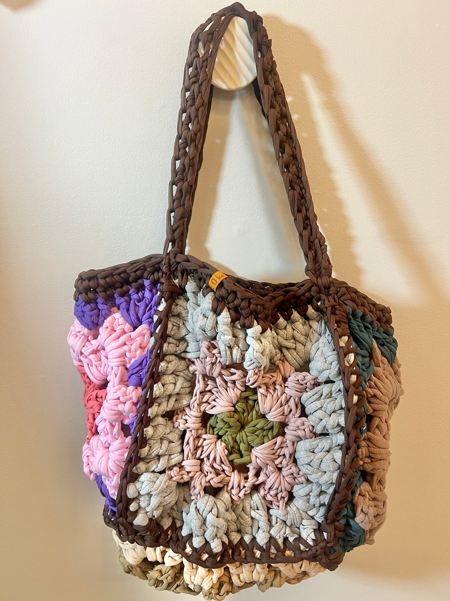 Handmade Granny Square Tote