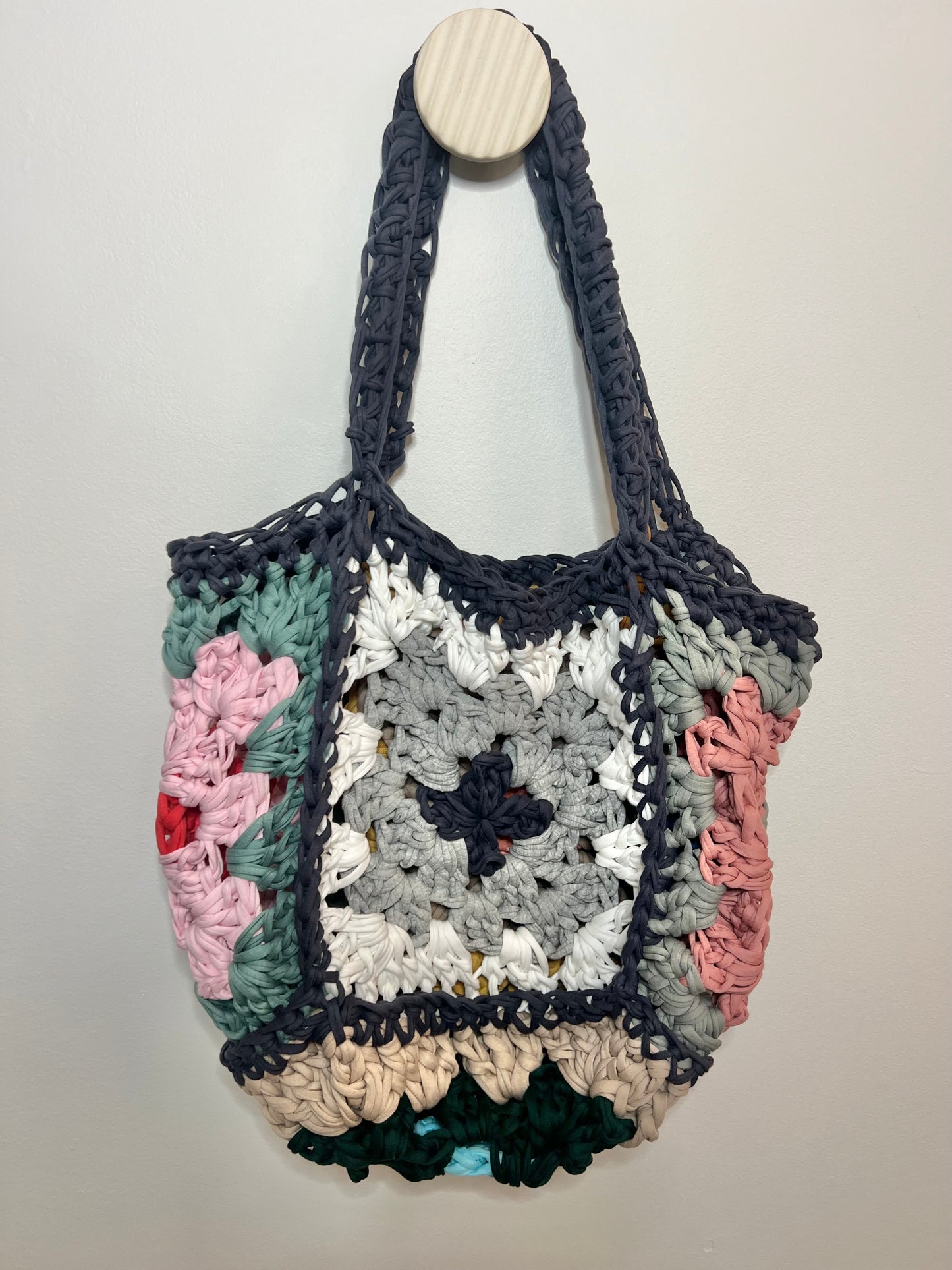 Handmade Granny Square Tote