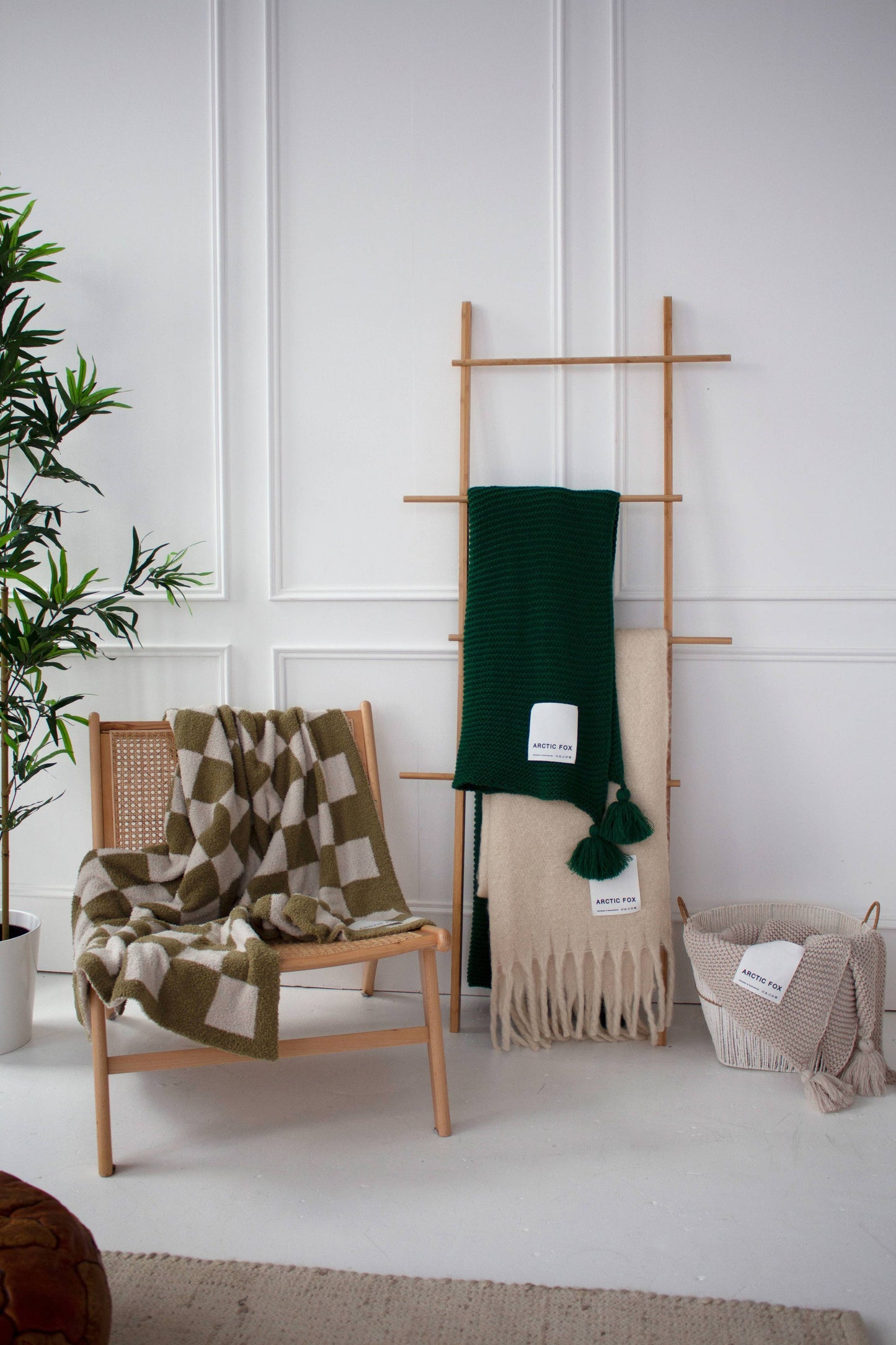 100% Recycled Throw | Pebble Beige