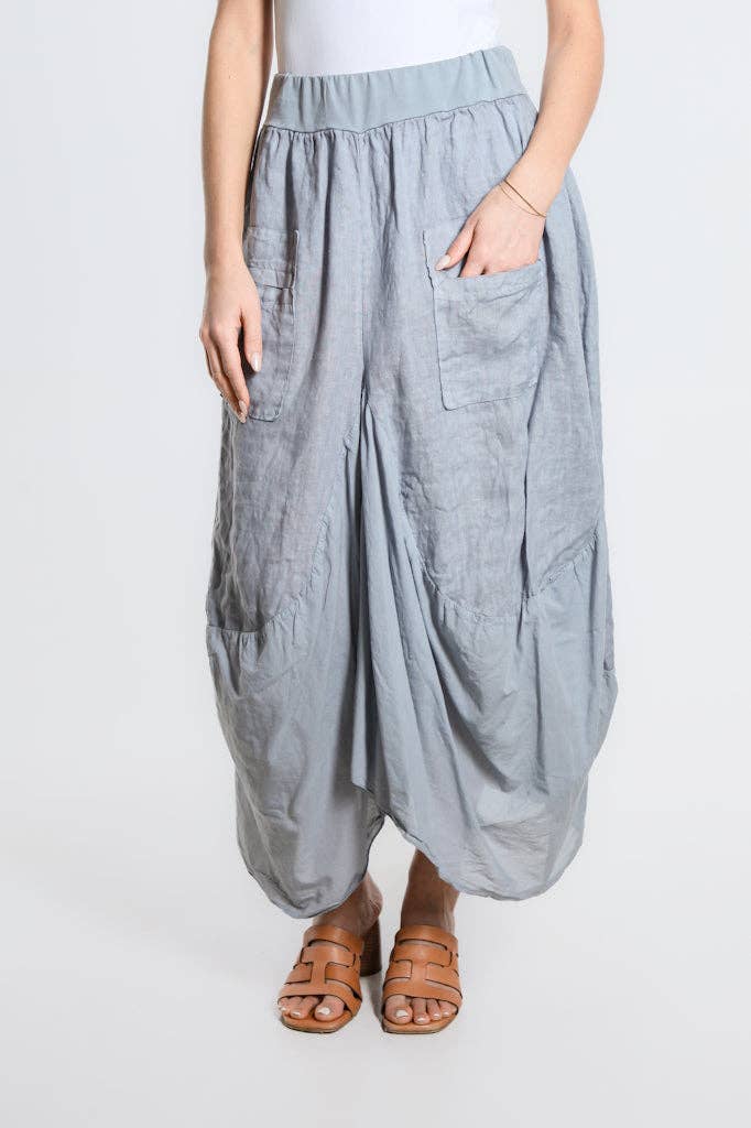 Bunched Pocket Skirt | Taupe