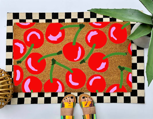 Cherry Coir Doormat