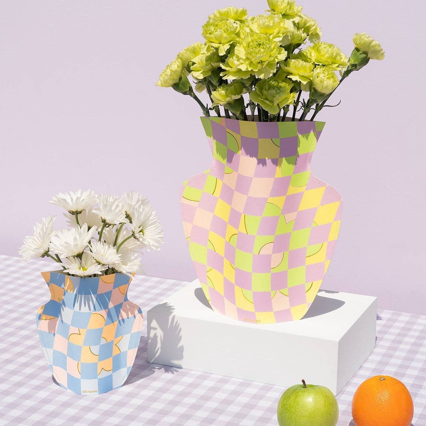 Picnic Paper Vase, Flower Vase & Card Set