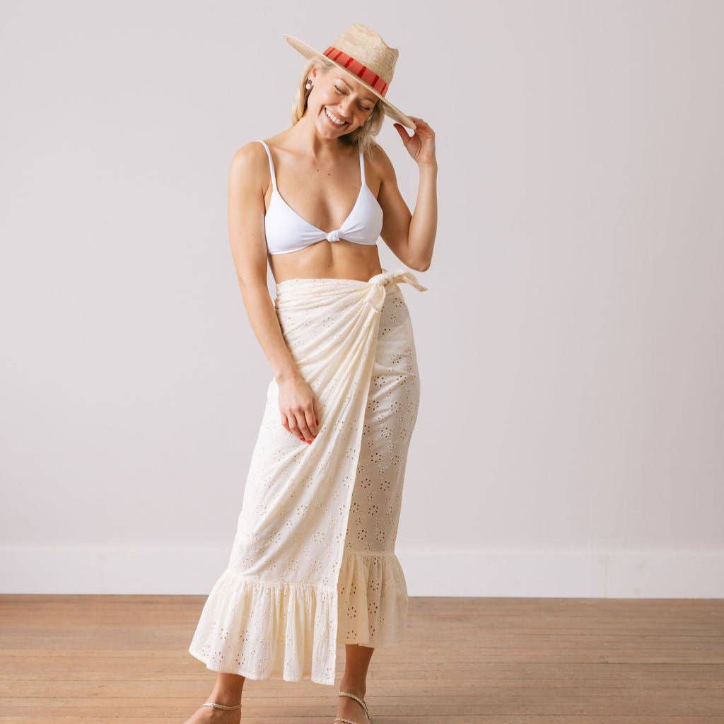 Ivory Eyelet Sarong