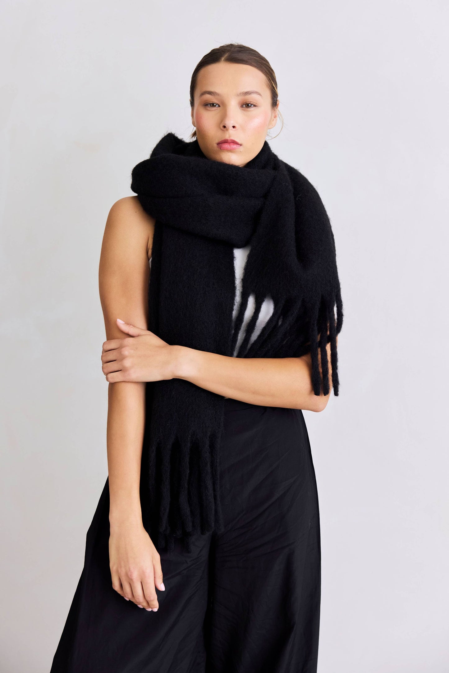 Ultra Soft Recycled Scarf | Black