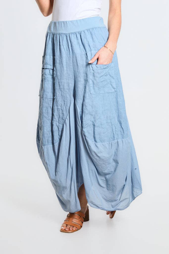 Bunched Pocket Skirt | Taupe