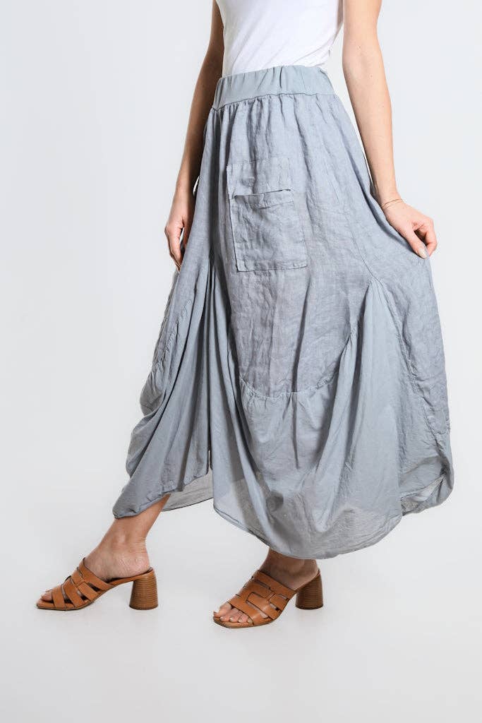 Bunched Pocket Skirt | Black