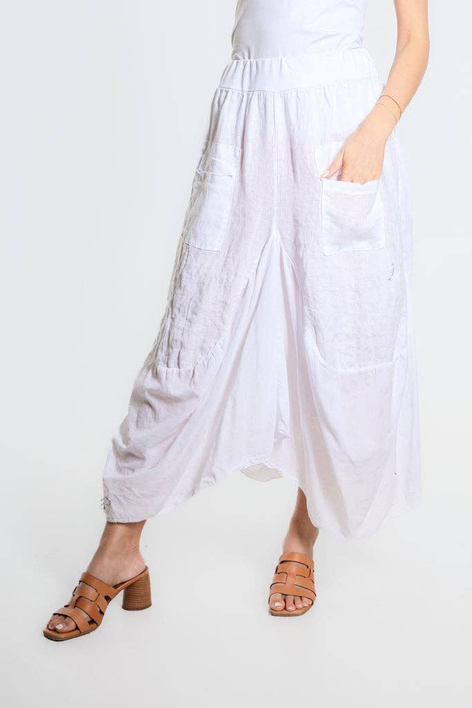 Bunched Pocket Skirt | Black