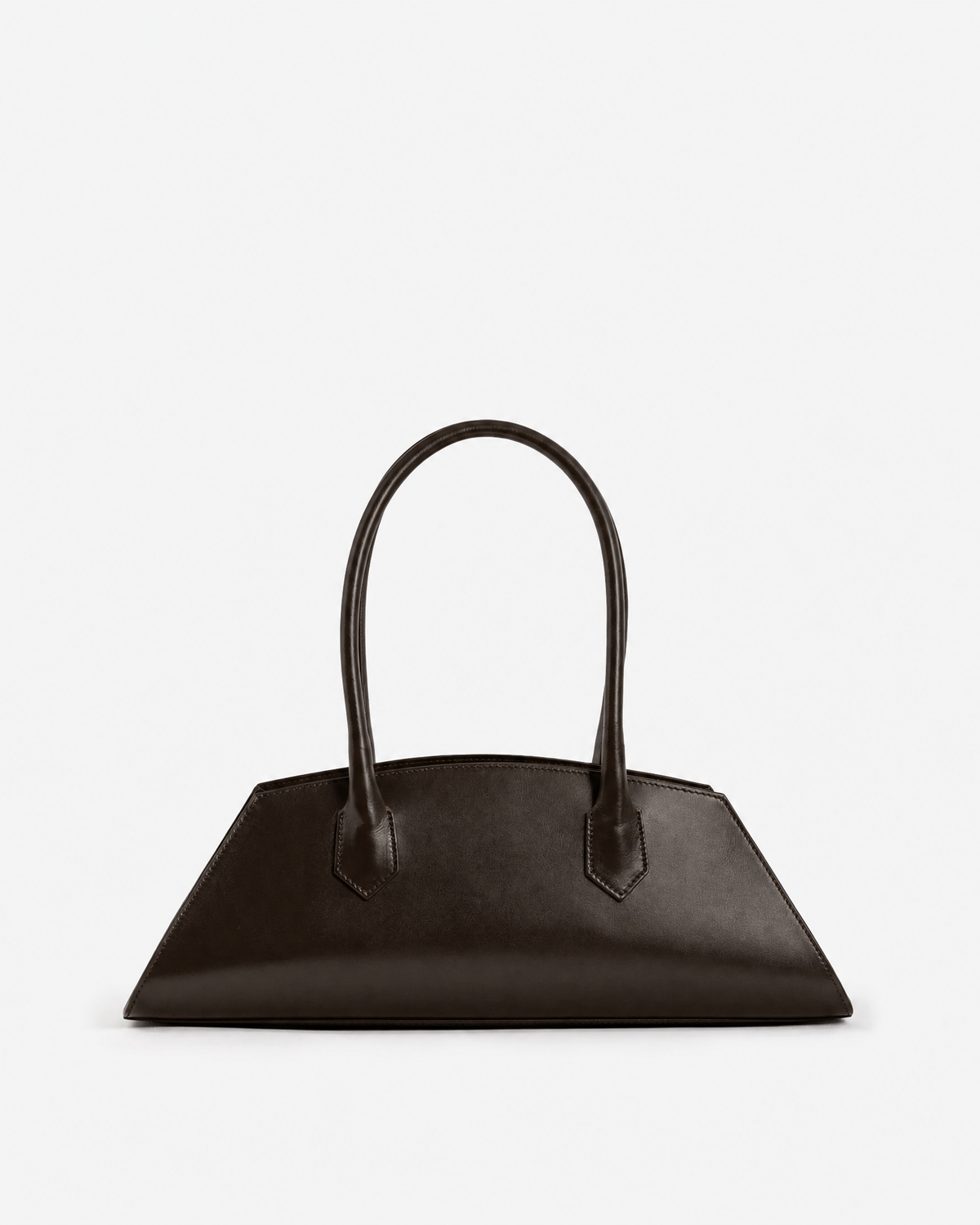 Italian Leather Baguette Bag