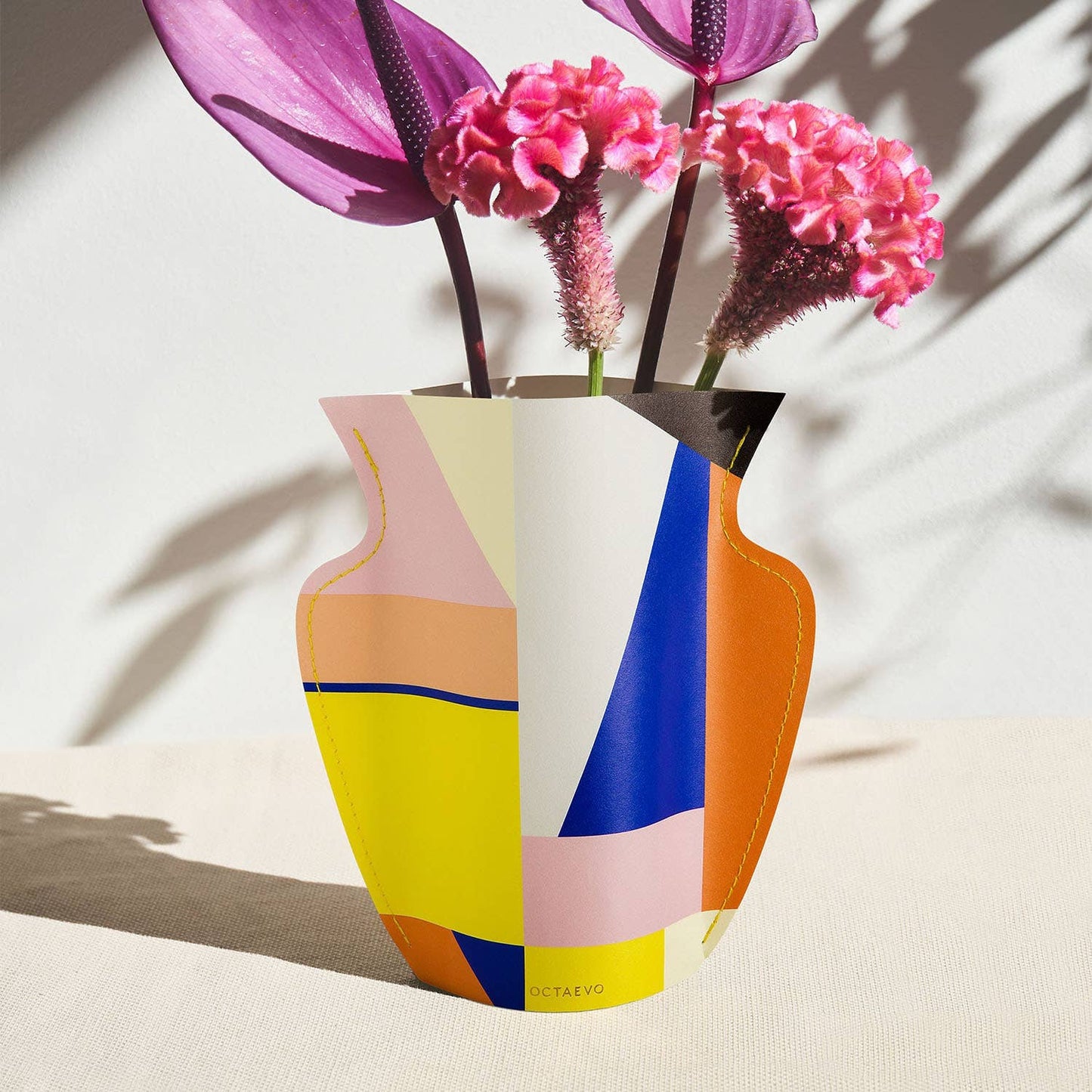 Bazaar Mini Paper Vase, Flower Vase & Card Set