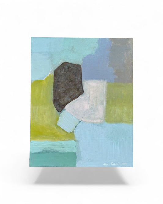 Original Abstract Painting | Quiet Geometry | 16" x 20"