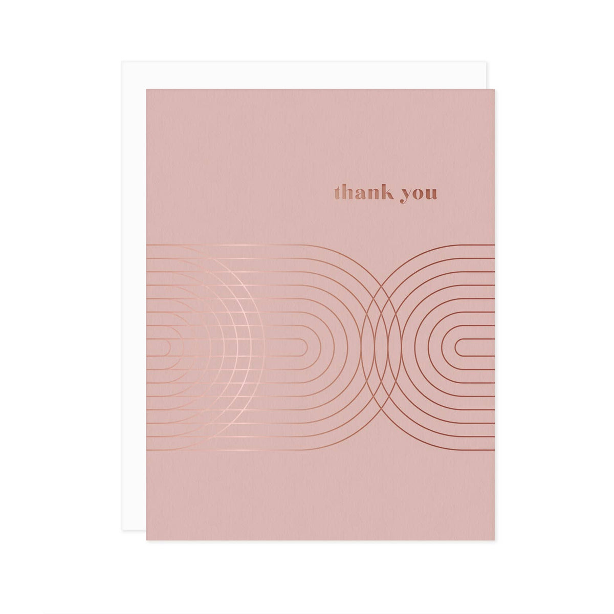 Arches Thank You Rose Gold Foil Greeting Card