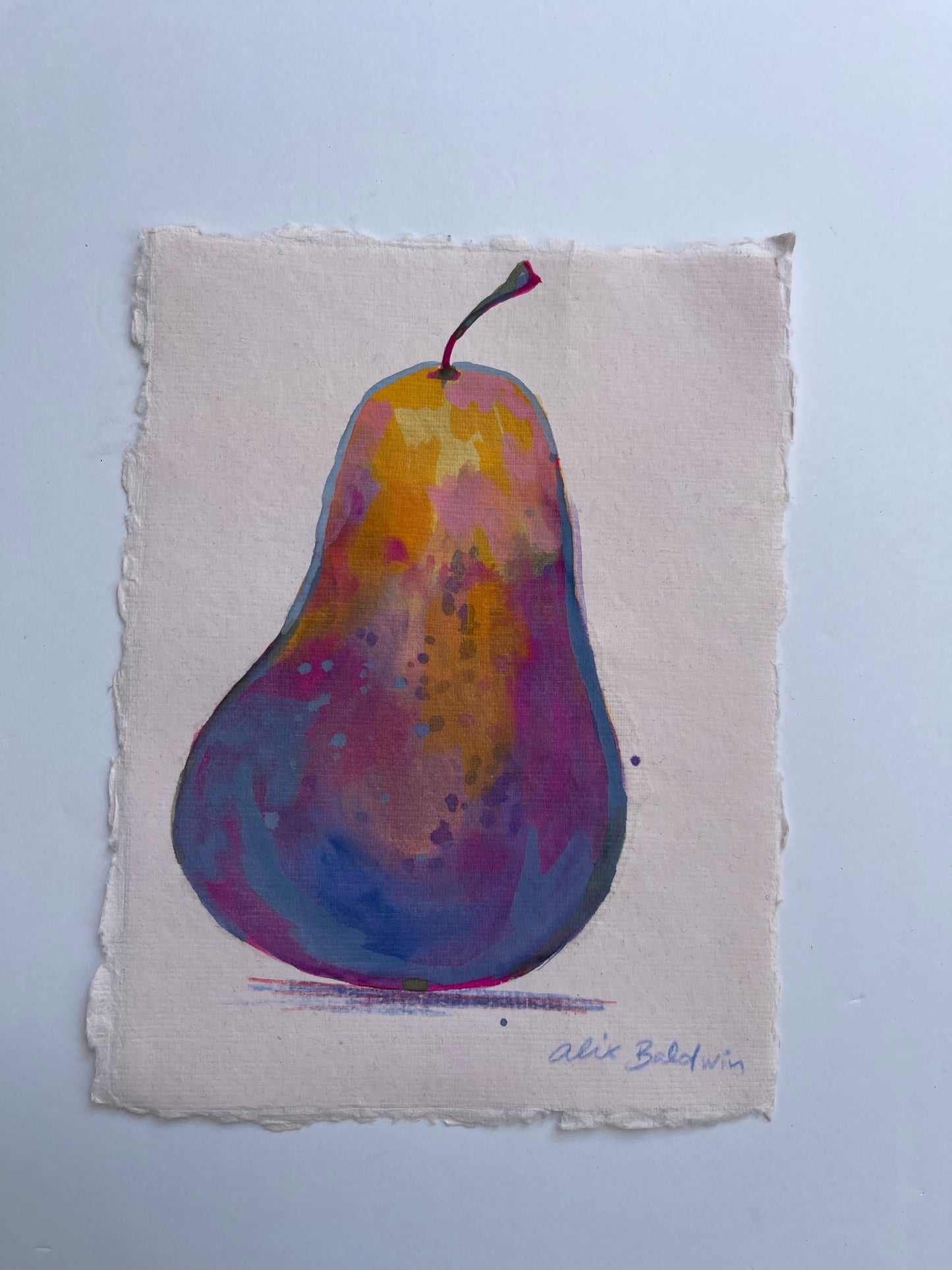 Artwork |  Pear Gouache V