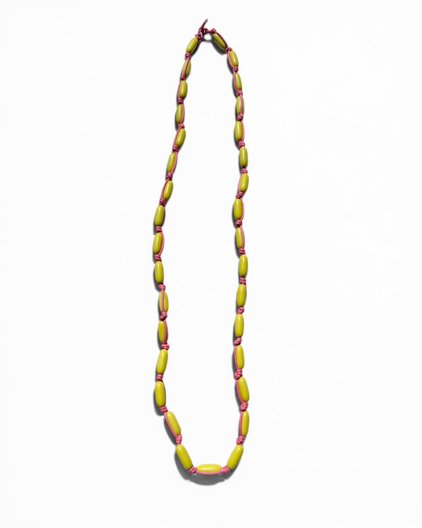Color Pop Bead Necklace | Mini Lemon Drop